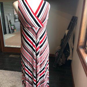 Calvin Klein chevron maxi dress